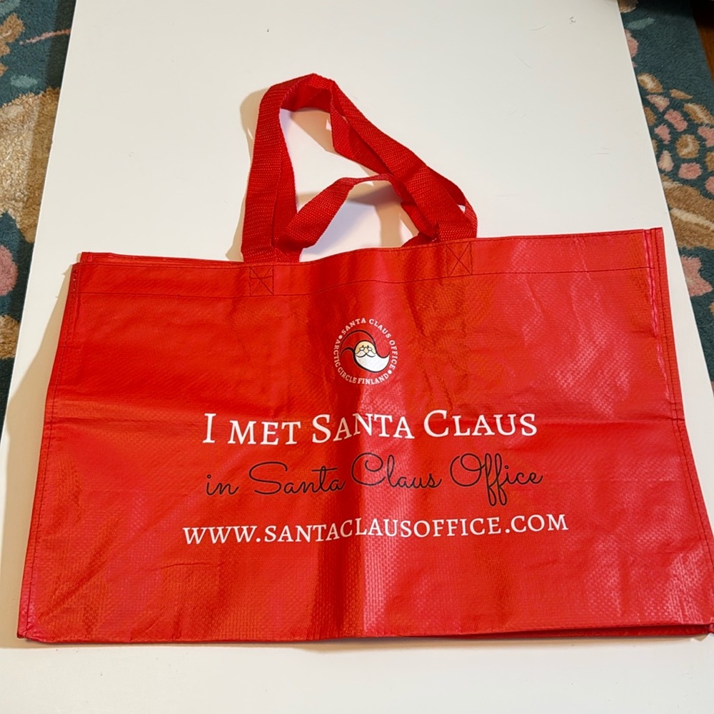 Official Santa Claus Village Santa Claus Office, Arctic Circle, Finland tote bag